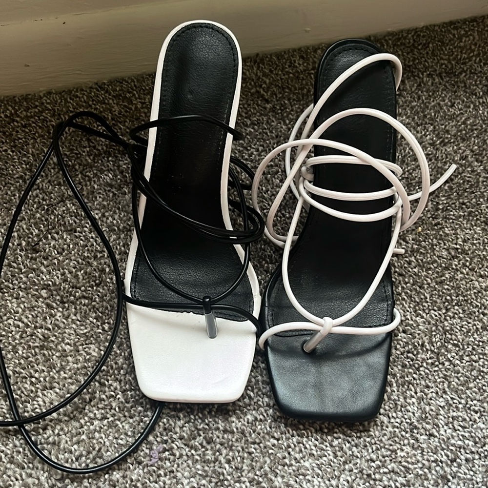 Black and white heels..  these are posted on my story as well